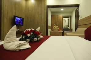 Superior Room | Frette Italian sheets, premium bedding, memory foam beds, desk - Balaji Regency Kanhangad (Hosdurg)