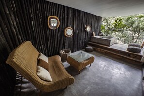 Family Apartment | Living area | 55-inch Smart TV with digital channels, TV