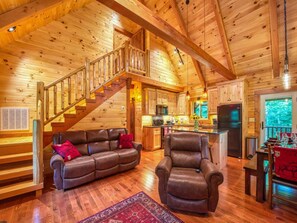 Smart TV, fireplace, table tennis