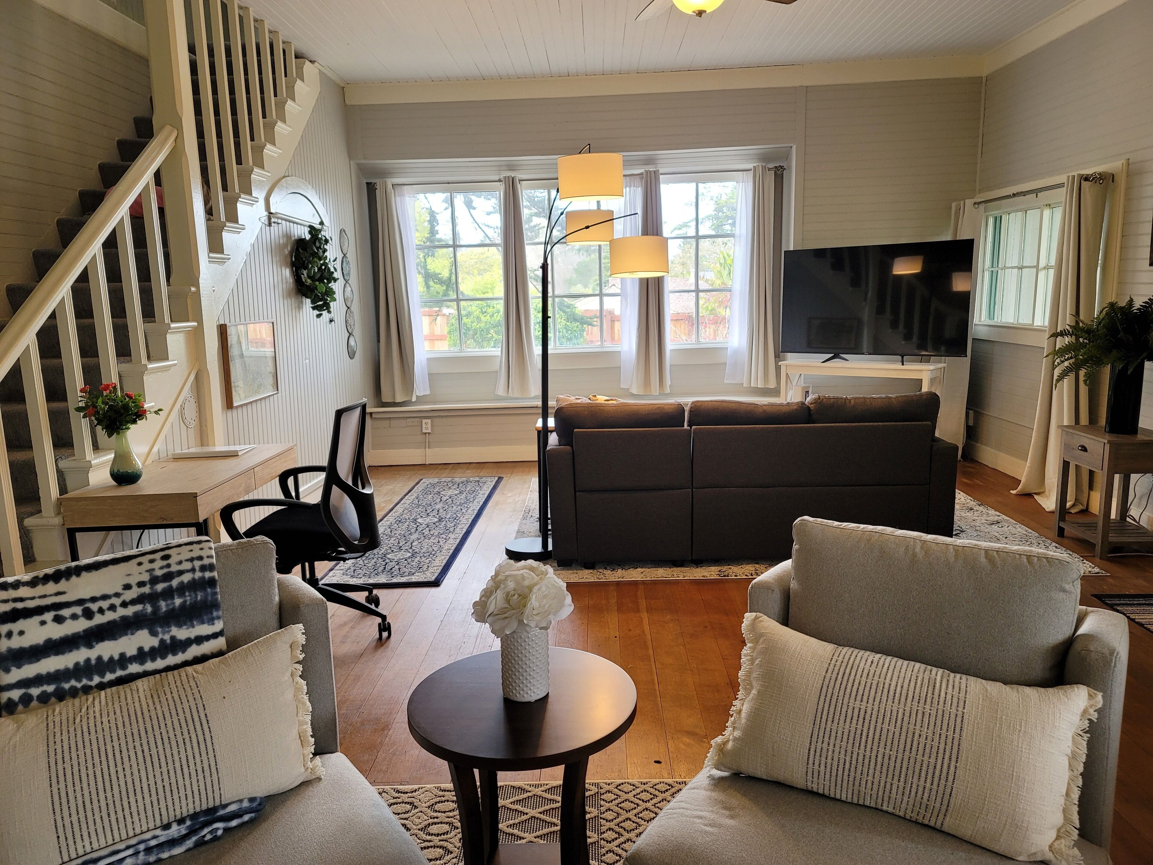 TV connectée, cheminée