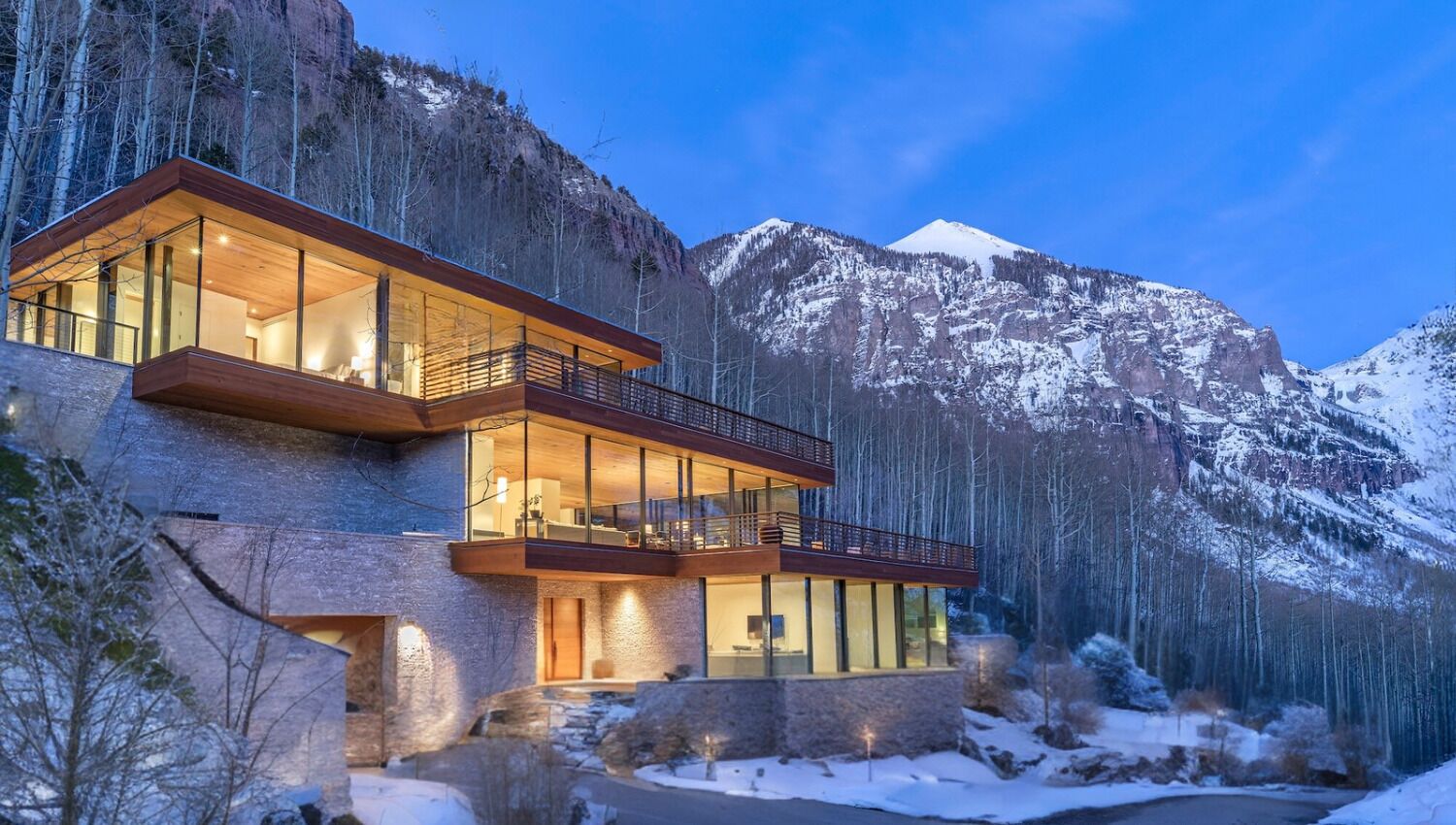 Glass Tiered House by InvitedHome | Panoramic Views, Labor Day in Telluride