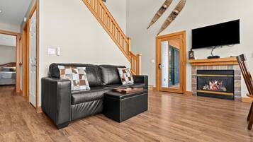 Télévision, cheminée