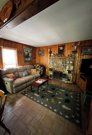 TV, peis, DVD-spiller og bøker