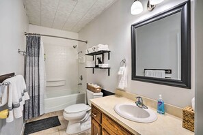 Hair dryer, towels