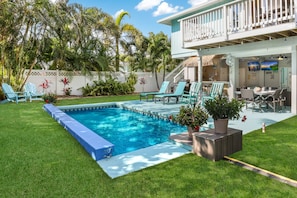 A heated pool