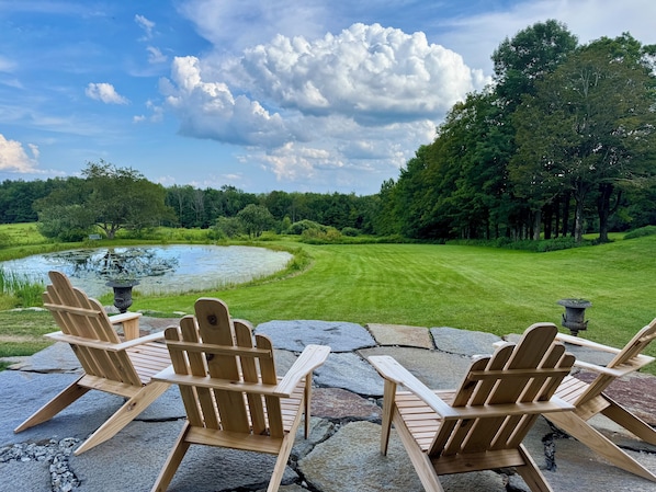 Terrace/patio - 1840's Whaling Captain's Farm Estate, 6-10 guests (Chester)