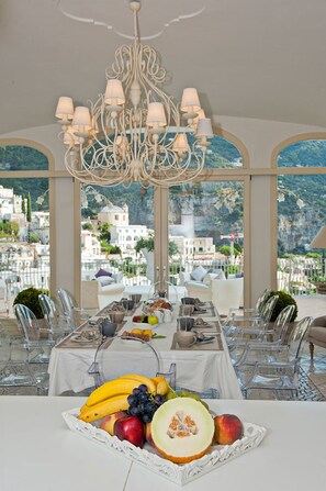 Dining - La Dea del Mare - exclusive villa with private pool, sauna and parking space (Positano)