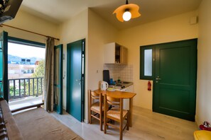 Superior Apartment | Living area | 20-inch LCD TV with digital channels, TV - erodios apartments (Apokoronas)