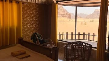 Panoramic Room, Multiple Beds, Non Smoking, Mountain View | 1 bedroom, bed sheets
