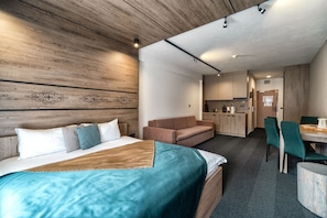 1 habitación, ropa de cama de alta calidad y colchones Select Comfort