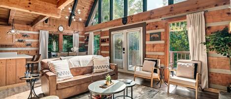 智能電視、壁爐、書籍