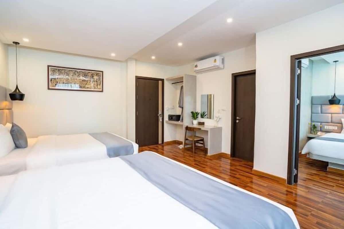 2 habitaciones, minibar y caja de seguridad en la habitación