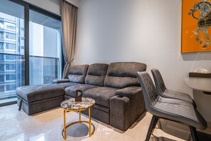 Luxury Apartment | Living area - The Rixx MarQ (Ho Chi Minh City)