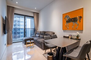 Luxury Apartment | Living area - The Rixx MarQ (Ho Chi Minh City)