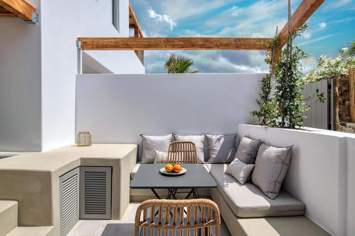 Suite, uitzicht op tuin | Terras