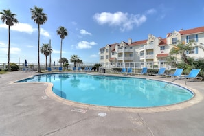 A heated pool