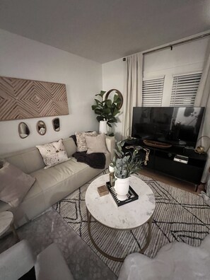 Smart TV, chimenea