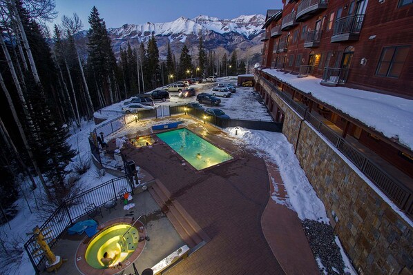 A heated pool