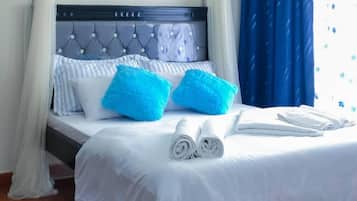 Apartemen | 2 kamar tidur, setrika/meja setrika, Wi-Fi gratis, dan seprai linen