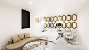 Premium bedding, memory-foam beds, individually decorated