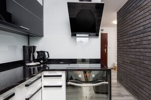 Apartment, 1 Schlafzimmer, Balkon | Eigene Küche | Geschirrspüler, Wasserkocher mit Kaffee-/Teezubehör