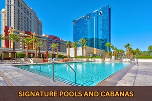 Pool - Black Friday Sale: Luxury 1BR Suite | 32nd Floor MGM Signature | TopGolf View (LAS VEGAS)