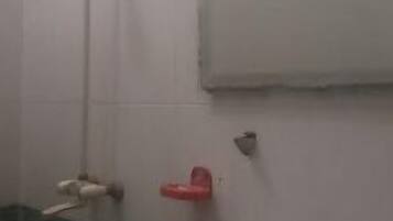 Shower, designer toiletries, towels, soap