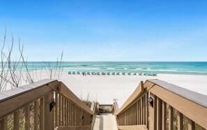 Accommodatie ligt op het strand