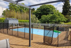 Piscine extérieure, piscine chauffée