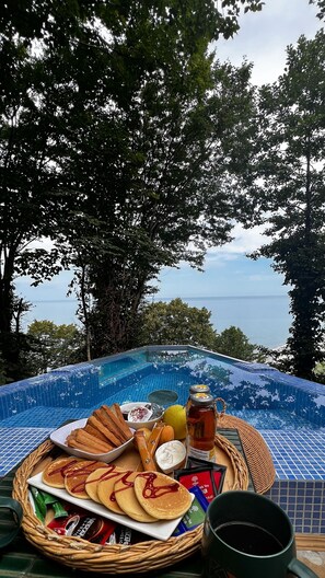 Luxury Double Room, 1 King Bed, Pool View | Terrace/patio