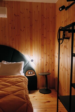 Senior Cottage, 1 Bedroom, Garden View, Garden Area | Down duvets, pillow-top beds, individually decorated - Glamping Martini Kvariati (Batumi)