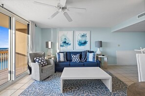 Living area - Pelican Beach 0103 1 Bedroom Condo by Pelican Beach Management (Destin)