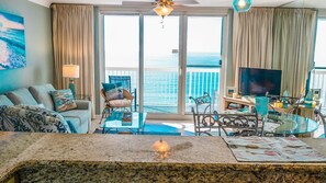 Living area - Pelican Beach 1510 1 Bedroom Condo by Pelican Beach Management (Destin)