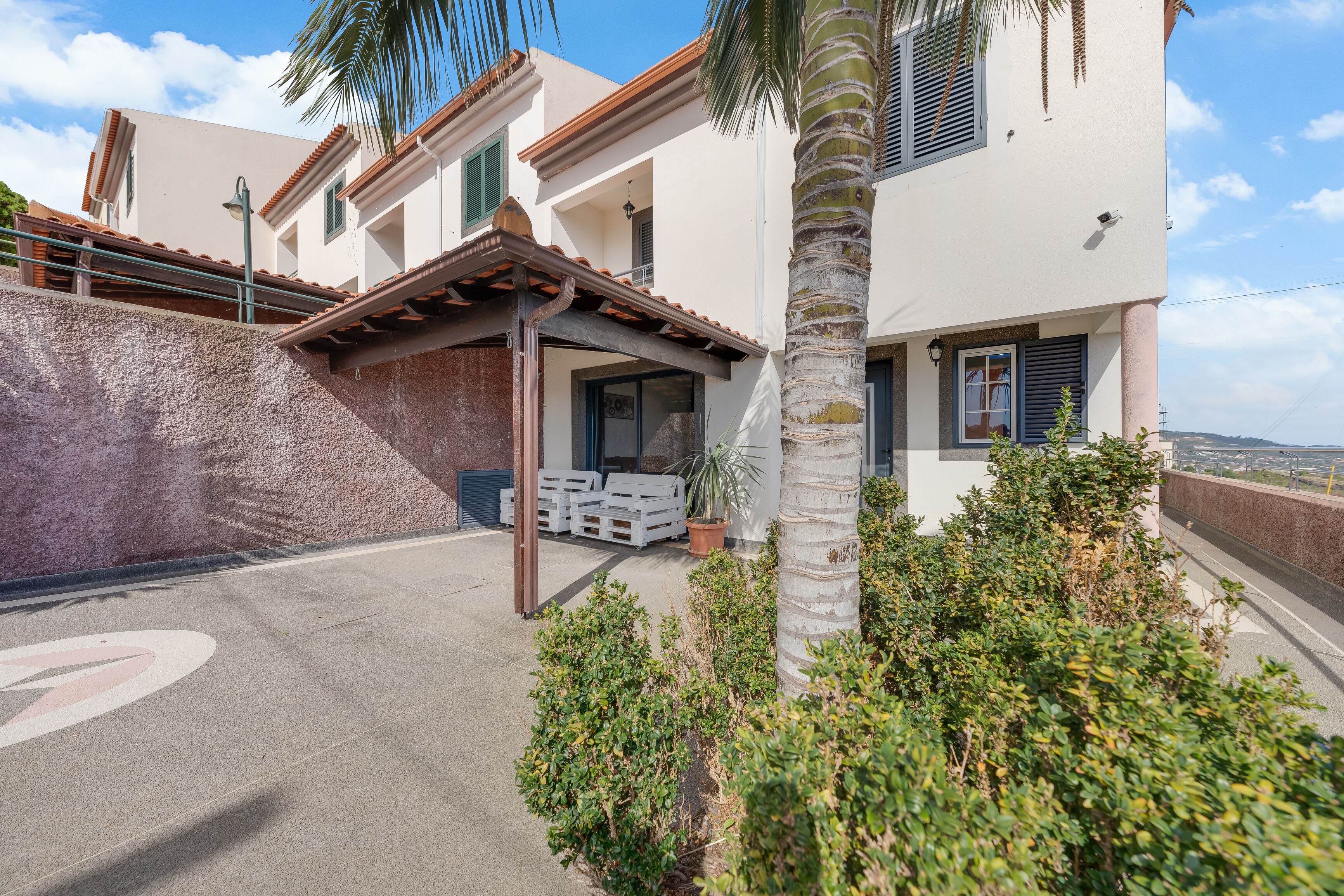 Façana frontal de l'allotjament