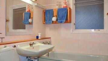 Combined shower/bathtub