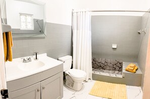 Towels, soap, toilet paper
