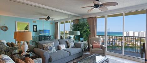 Condo, 2 Bedrooms | Living area | Smart TV, streaming services
