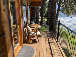 Terrace/patio - Waterfront Cabin in the center of Thompson Falls!! (Thompson Falls)