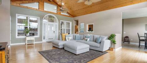 42-inch flat-screen TV with digital channels