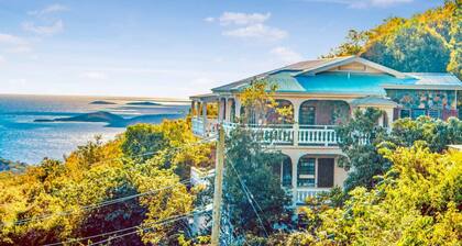St. John USVI, Modern Villa, Oceanview, King Suite