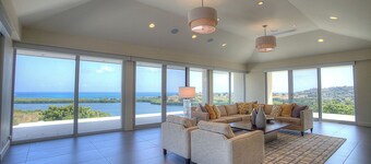 Beautiful 7.7 acre estate with a huge home and stunning views of the Caribbean