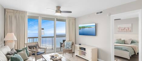 Lejlighed - 2 soveværelser | Opholdsområde | Smart-tv, streamingtjenester