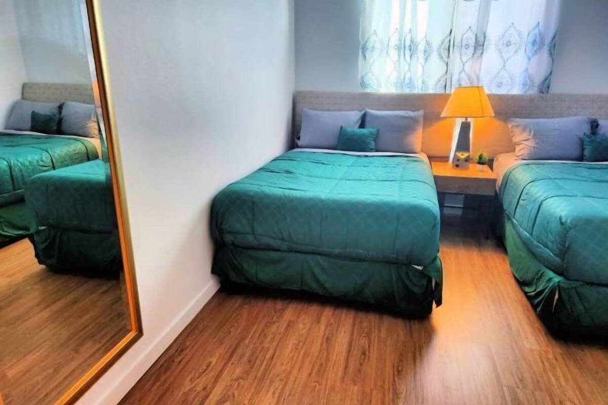 Premium bedding, memory foam beds, individually decorated