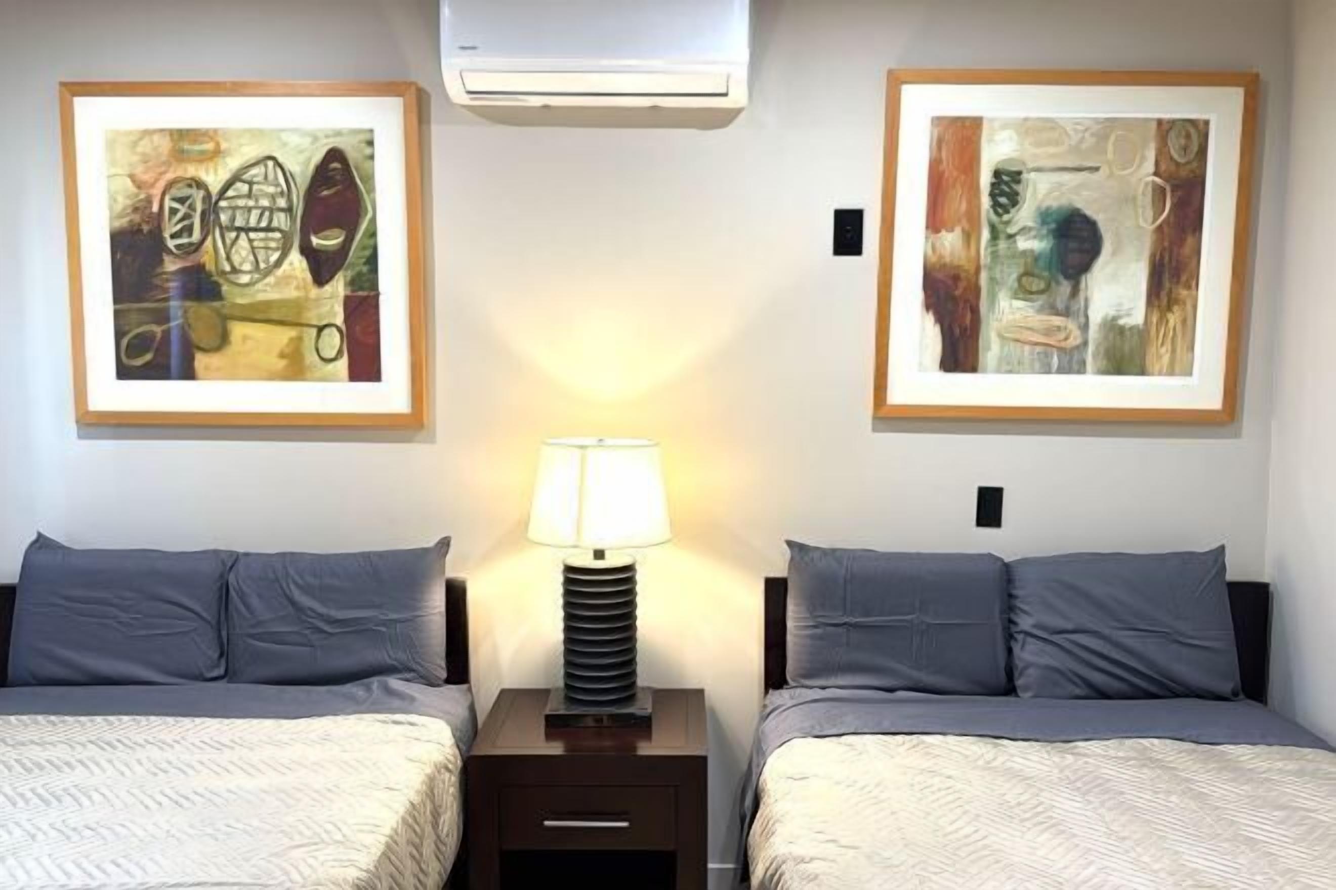 Premium bedding, memory foam beds, individually decorated