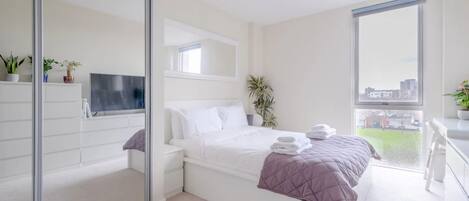 2 habitaciones y ropa de cama