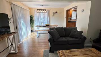 TV, fireplace, table tennis