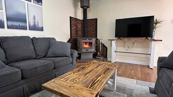 TV, fireplace, ping pong