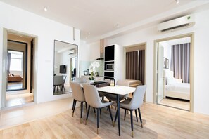 Family Apartment, 3 Bedrooms | Living area | 47-inch TV with satellite channels - The Rixx Ben Thanh (Ho Chi Minh City)