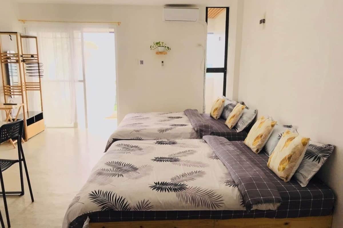 Comfort Quadruple Room, 2 Queen Beds, Ocean View, Oceanfront | Premium bedding, individually decorated, individually furnished, desk