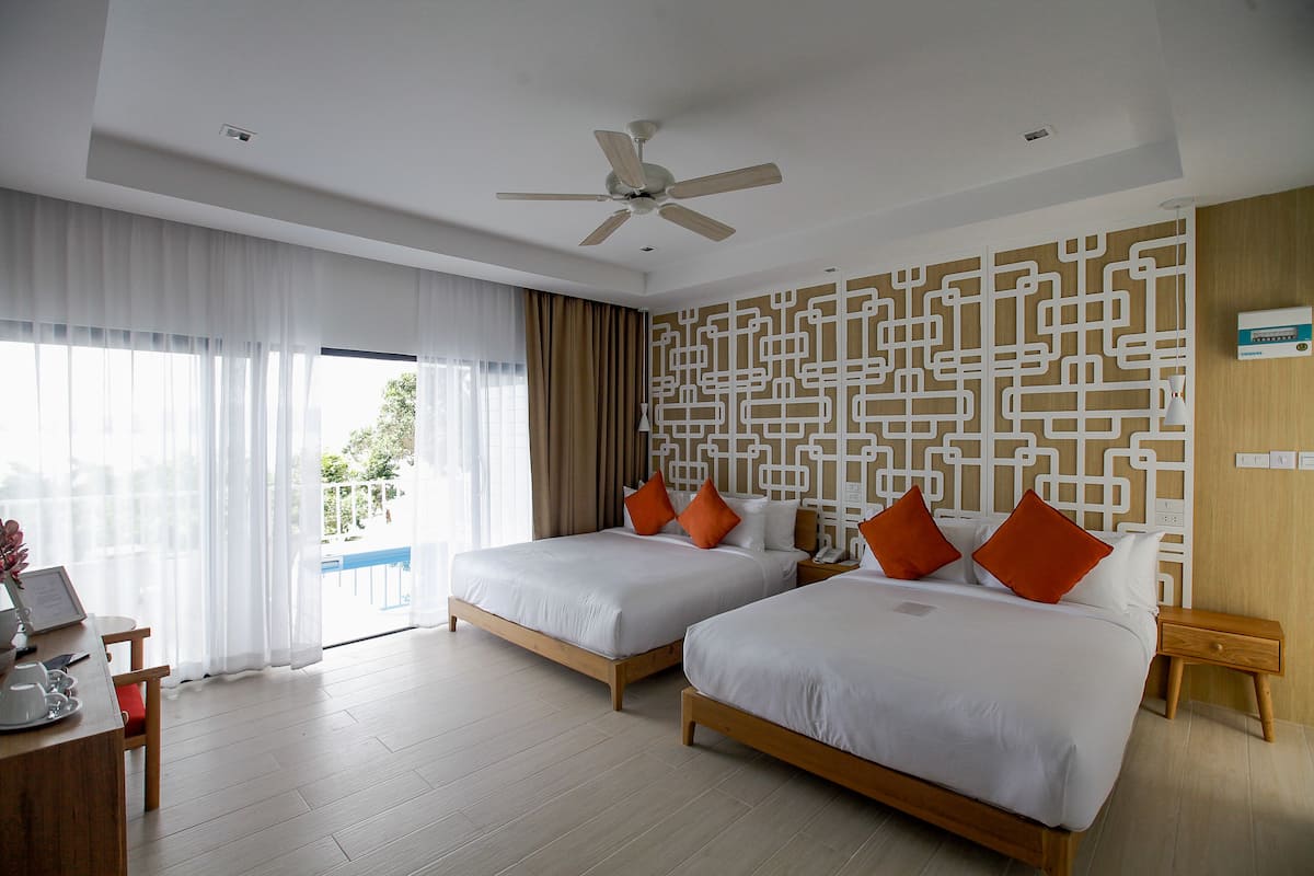 Villa familiar, alberca privada, vista al océano | 1 habitación, sábanas de algodón egipcio y ropa de cama de alta calidad